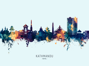 Kathmandu Nepal Skyline