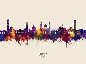 Lucca Italy Skyline