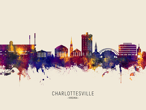 Charlottesville Virginia Skyline