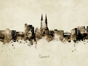 Uppsala Sweden Skyline