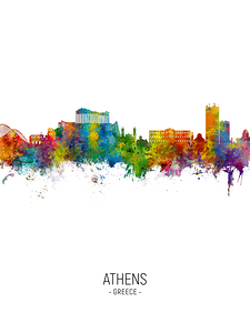 Athens Greece Skyline