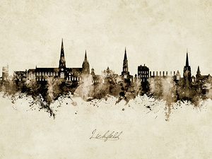 Lichfield England Skyline