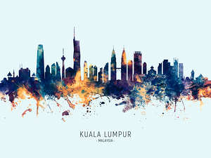 Kuala Lumpur Malaysia Skyline