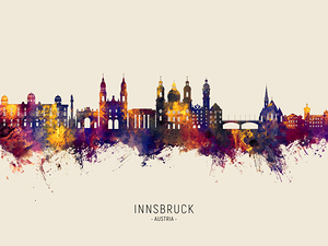 Innsbruck Austria Skyline