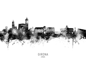Girona Spain Skyline