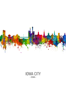 Iowa City Iowa Skyline