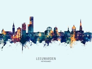 Leeuwarden The Netherlands Skyline