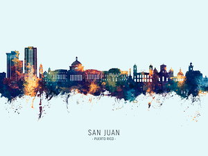 San Juan Puerto Rico Skyline