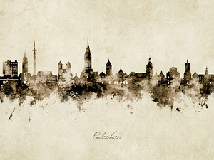 Paderborn Germany Skyline