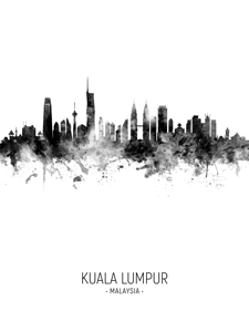 Kuala Lumpur Malaysia Skyline