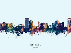 Kingston Jamaica Skyline