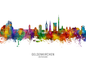 Gelsenkirchen Germany Skyline