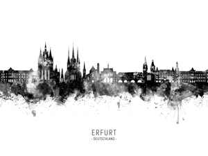 Erfurt Germany Skyline