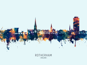 Rotherham England Skyline