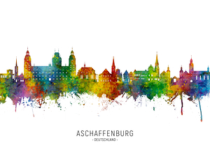 Aschaffenburg Germany Skyline