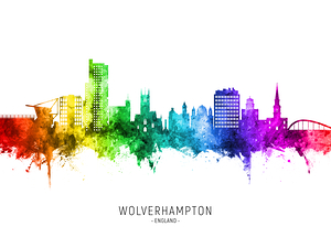 Wolverhampton England Skyline