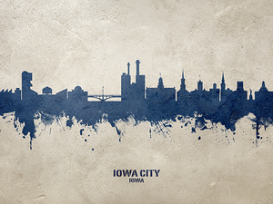 Iowa City Iowa Skyline