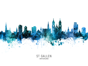 St Gallen Switzerland Skyline