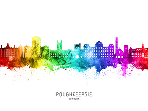 Poughkeepsie New York Skyline