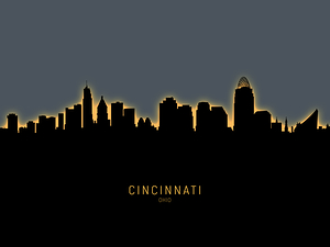 Cincinnati Ohio Skyline