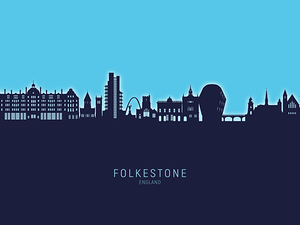 Folkestone England Skyline