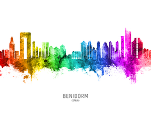 Benidorm Spain Skyline