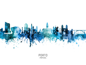 Porto Portugal Skyline