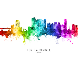 Fort Lauderdale Florida Skyline