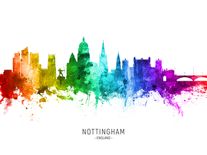 Nottingham England Skyline