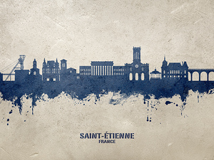 Saint Etienne France Skyline
