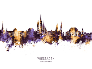 Wiesbaden Germany Skyline