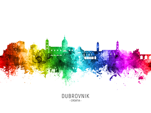 Dubrovnik Croatia Skyline