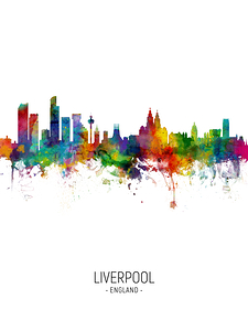 Liverpool England Skyline
