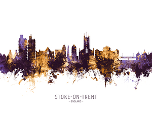 Stoke on Trent England Skyline