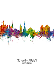 Schaffhausen Switzerland Skyline