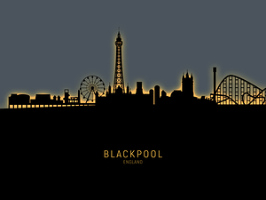 Blackpool England Skyline