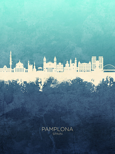 Pamplona Spain Skyline