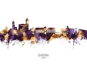 Girona Spain Skyline