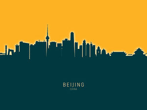 Beijing China Skyline