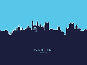Cambridge England Skyline