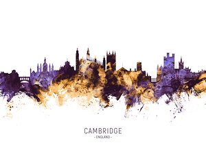 Cambridge England Skyline