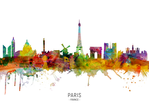 Paris France Skyline