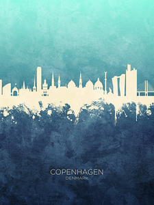 Copenhagen Denmark Skyline