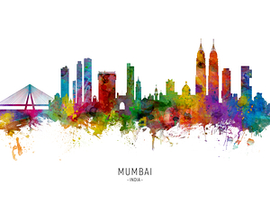 Mumbai Skyline India Bombay