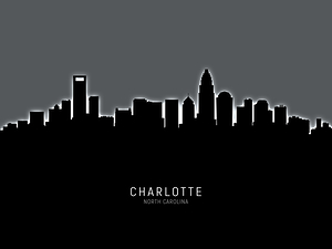 Charlotte North Carolina Skyline