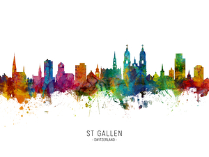 St Gallen Switzerland Skyline