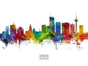 Essen Germany Skyline