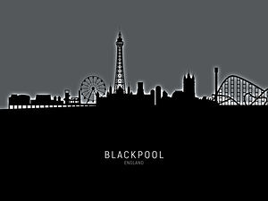 Blackpool England Skyline