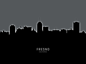 Fresno California Skyline