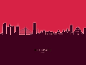 Belgrade Serbia Skyline